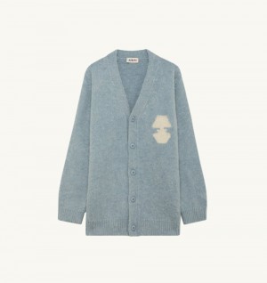 Autry Cardigan Wool Knit Light Blue / Blue | 4926-WXRZG