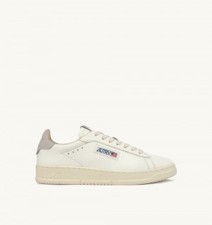 Autry Dallas Low Sneakers Vapor Leather White / Grey | 6390-MSCFO