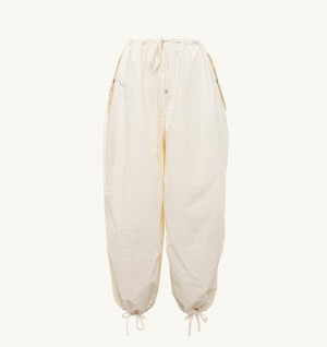 Autry Fit Parachute Pants Cotton White | 9421-WZTEL