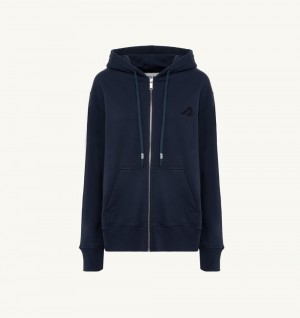 Autry Hooded Sweatshirt Cotton Jersey Blue | 8302-TERUB