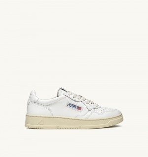 Autry Medalist Low Sneakers Leather White | 6759-CQVDM