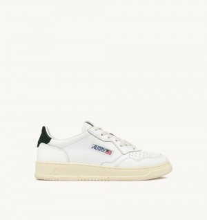 Autry Medalist Low Sneakers Mountain Leather White | 6389-BFWPN