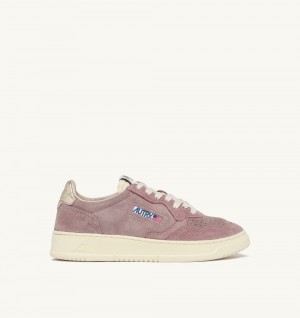 Autry Medalist Low Sneakers Suede Pink | 2765-DRCVO