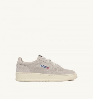 Autry Medalist Low Sneakers Suede White | 6804-MCQFJ