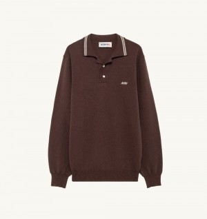 Autry Polo Knit Marrone | 3105-UFJDC