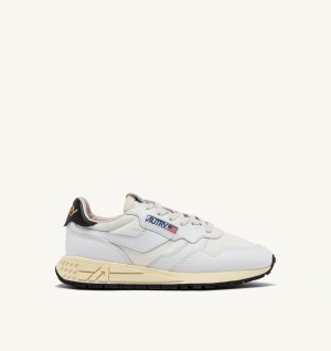 Autry Reelwind Low Sneakers Nylon Leather White | 8370-YGDHQ