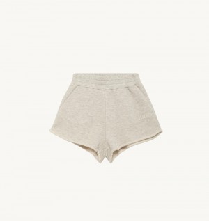 Autry Shorts Heavy Jersey Grey | 7053-UYWCT