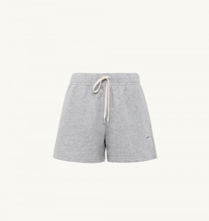 Autry Shorts Melange Cotton Jersey Grey | 6240-ROUIZ