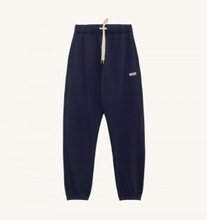 Autry Sweatpants Jersey Label Blue | 3120-QGKVP