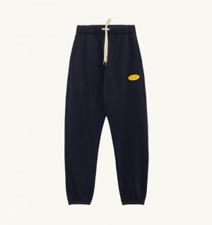 Autry Sweatpants Jersey Label Blue | 5270-KRVZB