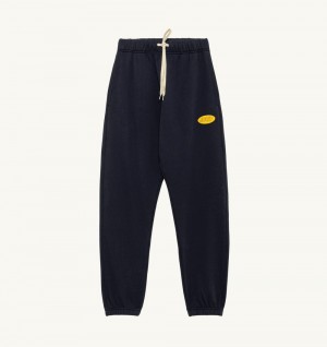 Autry Sweatpants Jersey Label Blue | 6243-YCTZI