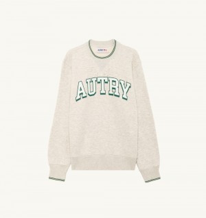 Autry Sweatshirt Heavy Jersey Grey | 9403-EOFML