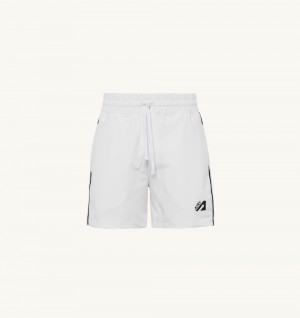 Autry Tennis Shorts Contrast Piping White | 7942-PSKZD