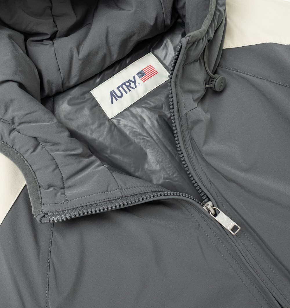 Autry Anorak Padded Nylon Grey | 9803-DHJKV