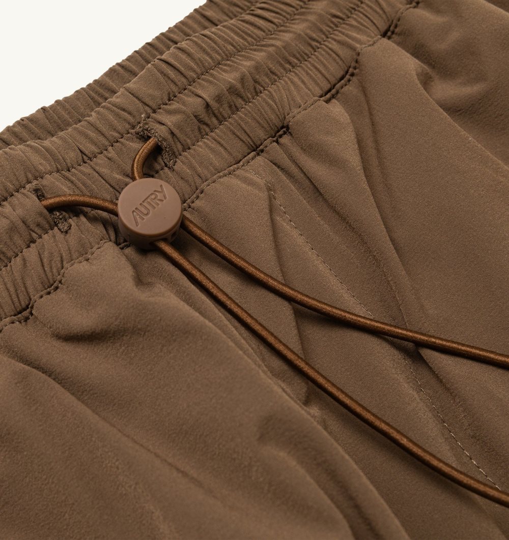 Autry Bermuda Cargo Pants Nylon Marrone | 3659-NSWPY