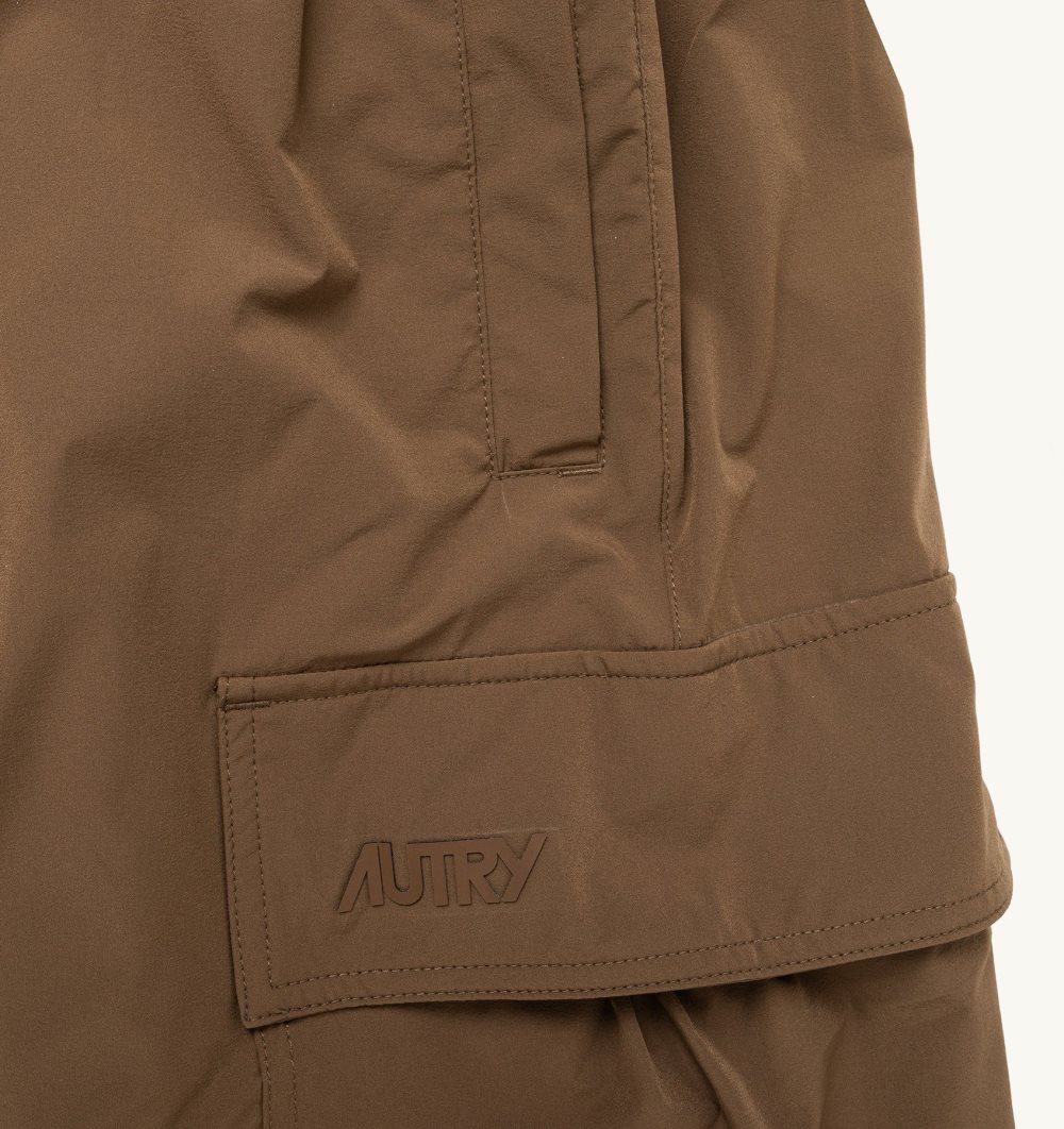 Autry Bermuda Cargo Pants Nylon Marrone | 3659-NSWPY