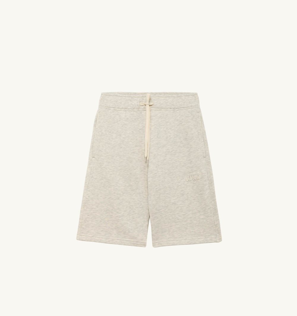 Autry Bermuda Shorts Heavy Jersey Grey | 1036-VFGMA