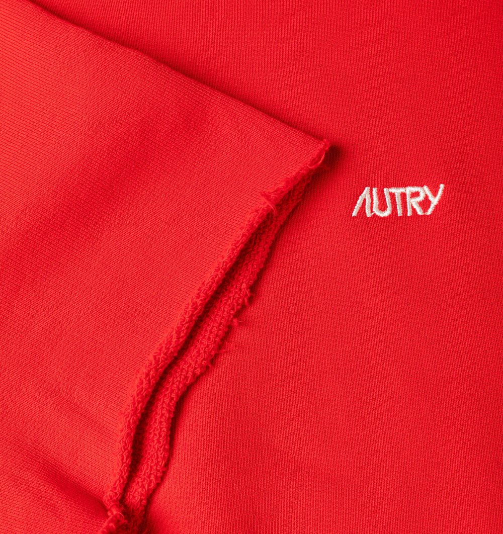 Autry Boxy Fit Sweatshirt Cotton Jersey Red | 7940-TDBXU