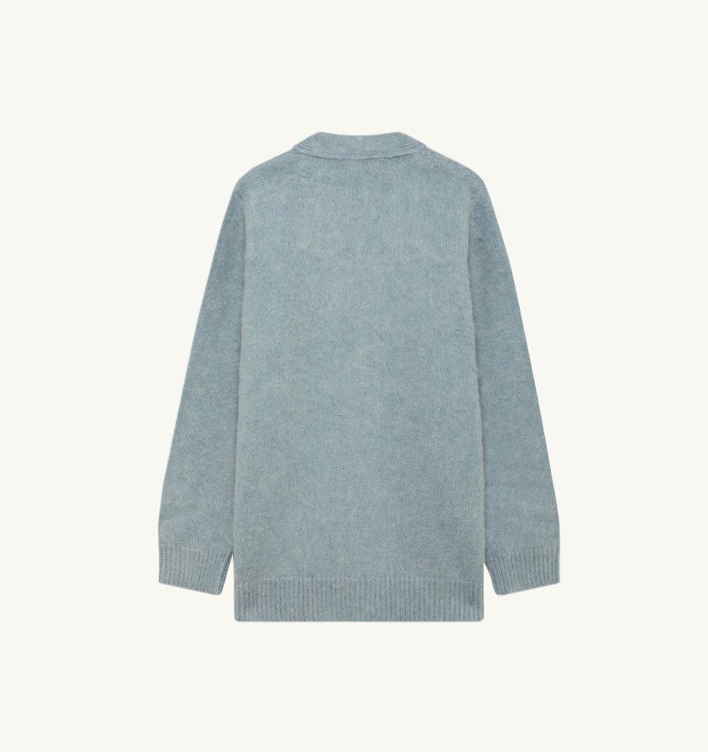 Autry Cardigan Wool Knit Light Blue / Blue | 4926-WXRZG