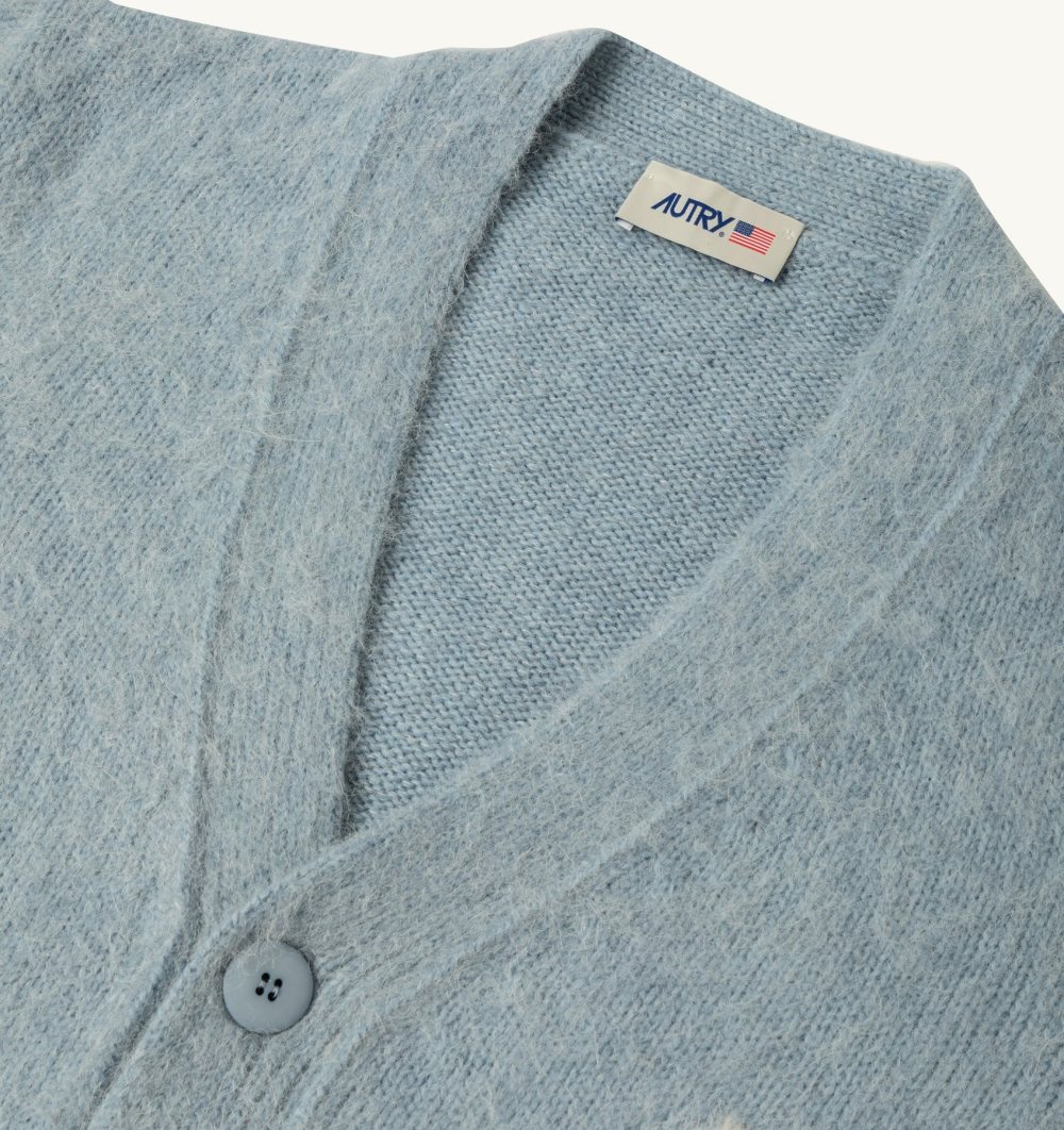 Autry Cardigan Wool Knit Light Blue / Blue | 4926-WXRZG