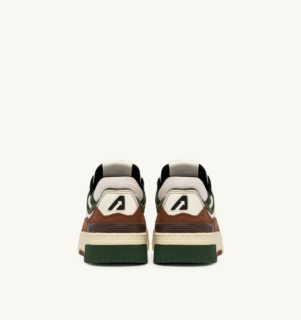 Autry Clc Low Sneakers Ebony Military Suede Nubuck Marrone | 1905-TKBGI