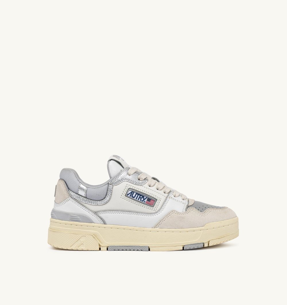 Autry Clc Low Sneakers Leather White | 1903-BSUOY