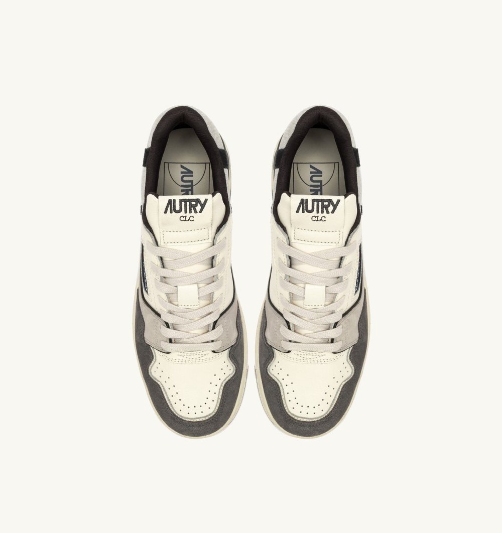 Autry Clc Low Sneakers Suede Nabuck Grey | 3627-SQEVY