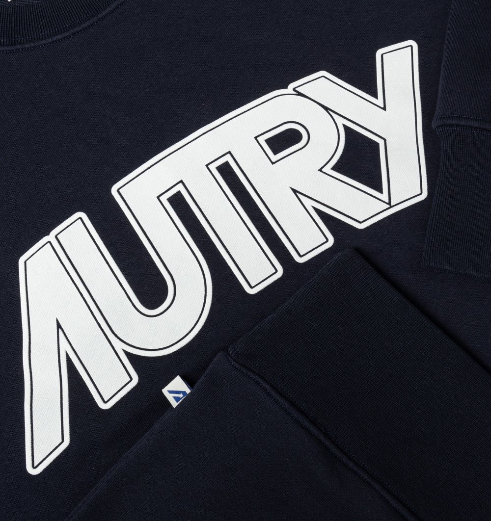 Autry Crew Neck Sweatshirt Cotton Blue | 4895-CJYFZ