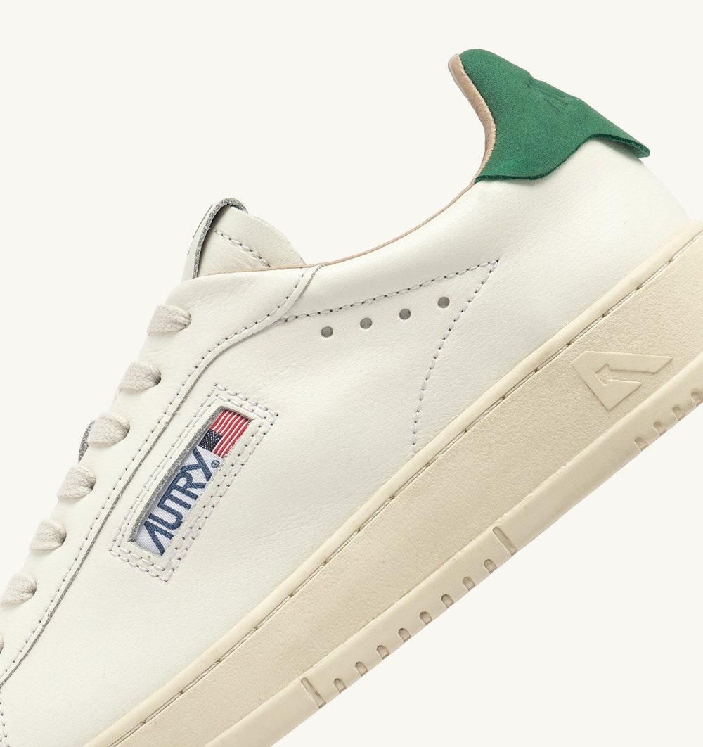 Autry Dallas Low Sneakers Amazon Leather Green / White | 4970-PQMYC