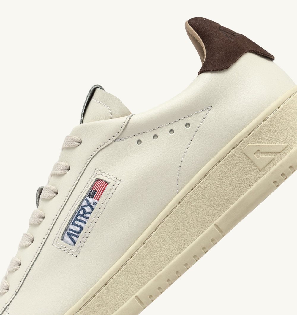 Autry Dallas Low Sneakers Leather White | 8172-BXYOD