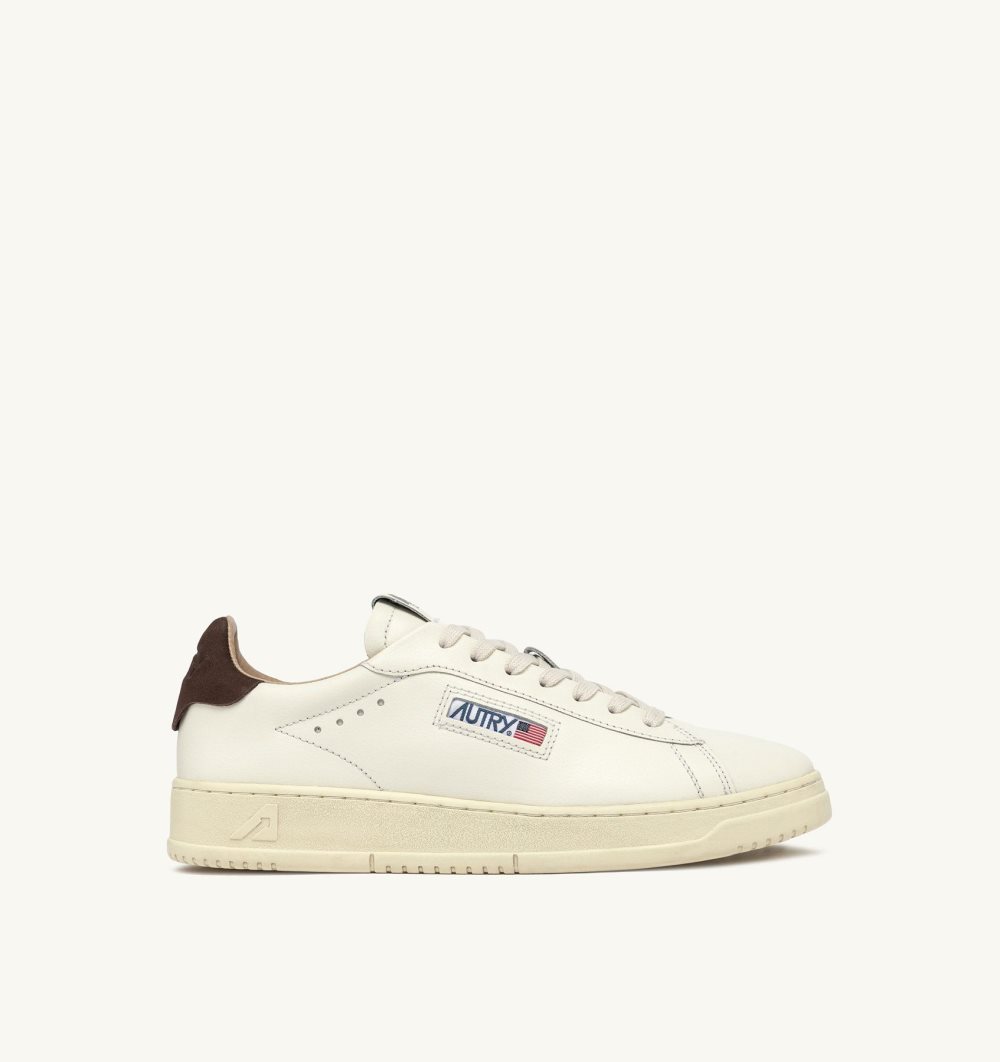 Autry Dallas Low Sneakers Leather White | 8172-BXYOD