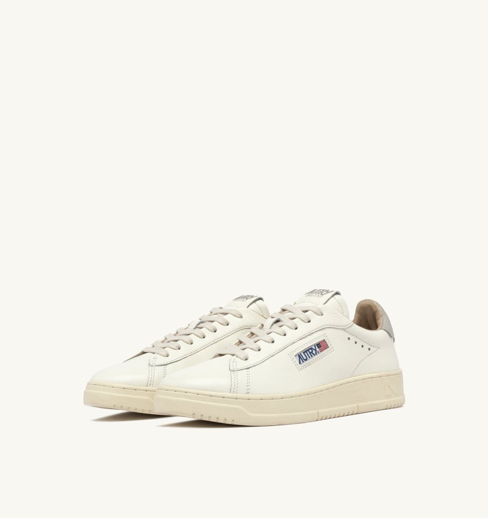 Autry Dallas Low Sneakers Vapor Leather White / Grey | 6390-MSCFO