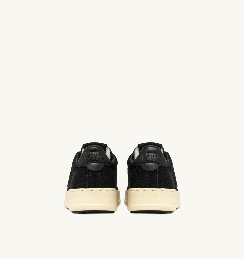 Autry Easeknit Medalist Low Sneakers Black Black | 7104-ISJNQ