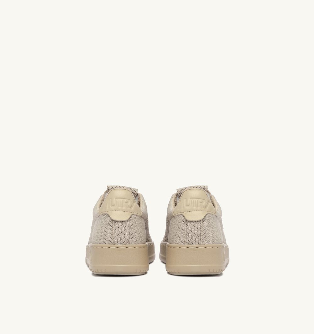 Autry Easeknit Medalist Low Sneakers Mojave Desert Beige | 7510-CXPUZ