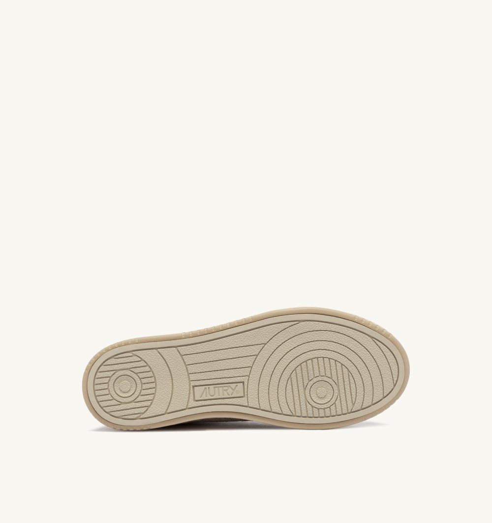 Autry Easeknit Medalist Low Sneakers Mojave Desert Beige | 7510-CXPUZ