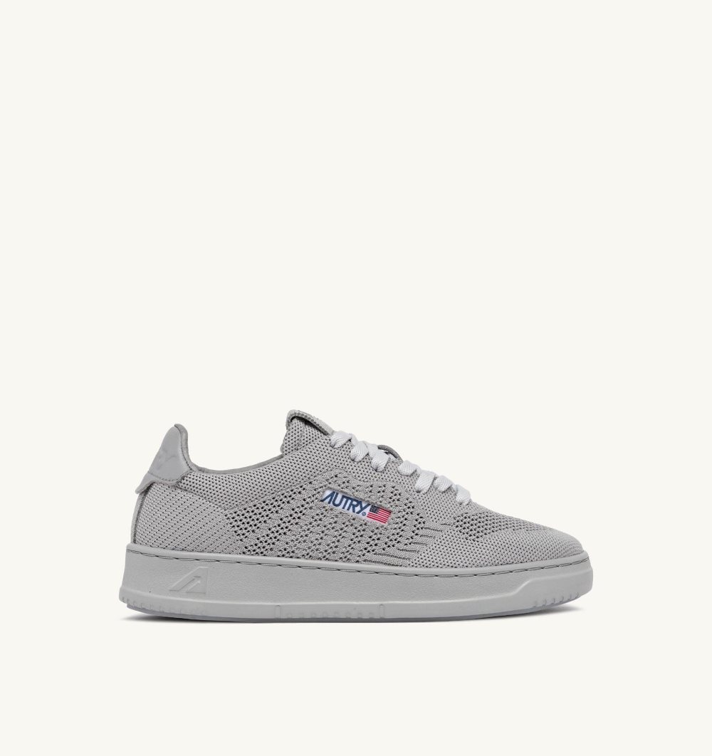 Autry Easeknit Medalist Low Sneakers Vapor Grey | 4627-VHLPC