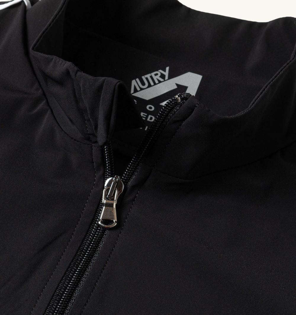 Autry Golf Jacket Contrast Piping Black | 0173-LAOMU