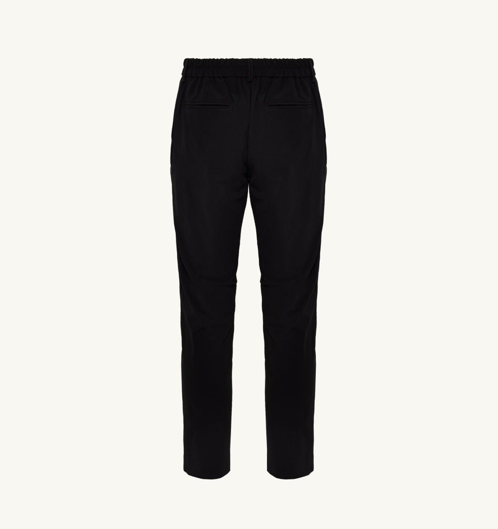 Autry Golf Pants Contrast Piping Black | 2103-QSOID