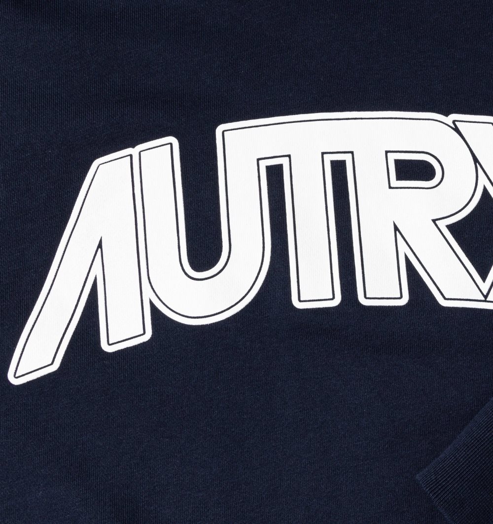 Autry Hooded Sweatshirt Blue | 8432-MRTLJ