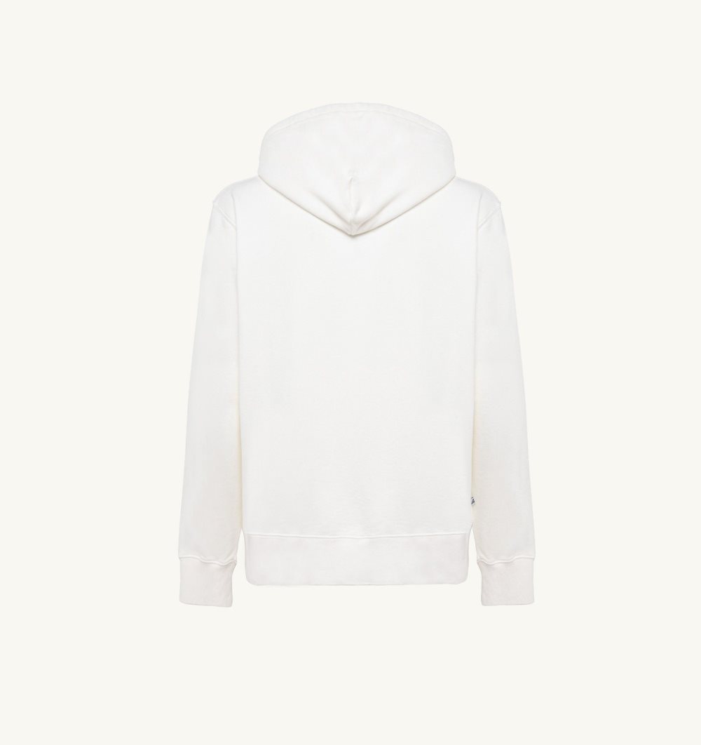 Autry Hooded Sweatshirt White | 5690-UTWMY