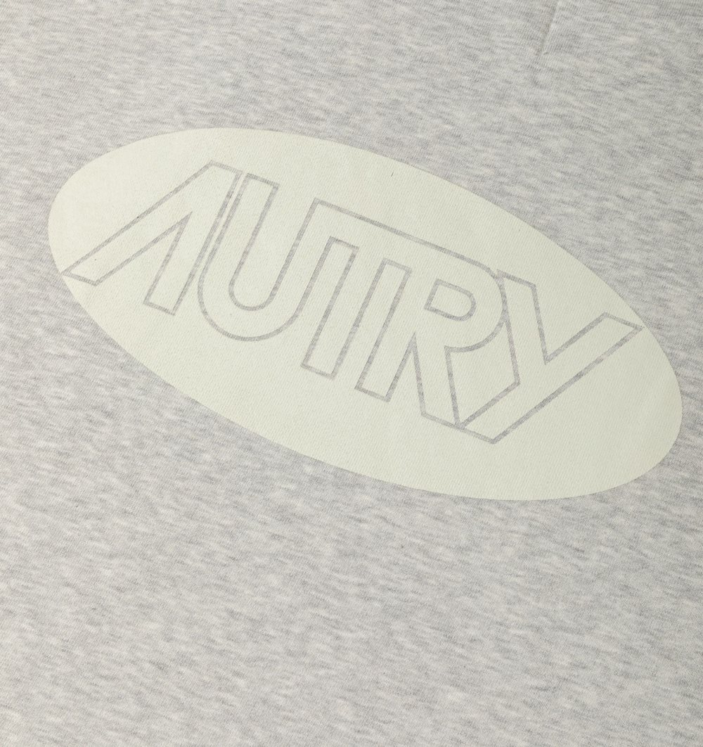 Autry Hoodie Jersey Printed Logo Grey | 9674-SOAKD