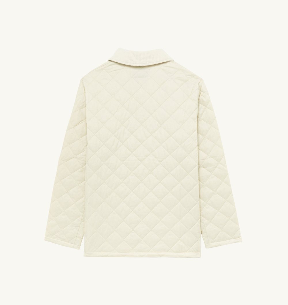 Autry Husky Jacket Quilted Nylon White | 0365-YOZGW