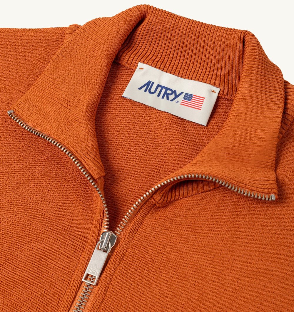 Autry Jacket Viscose Orange | 5138-HIFAX