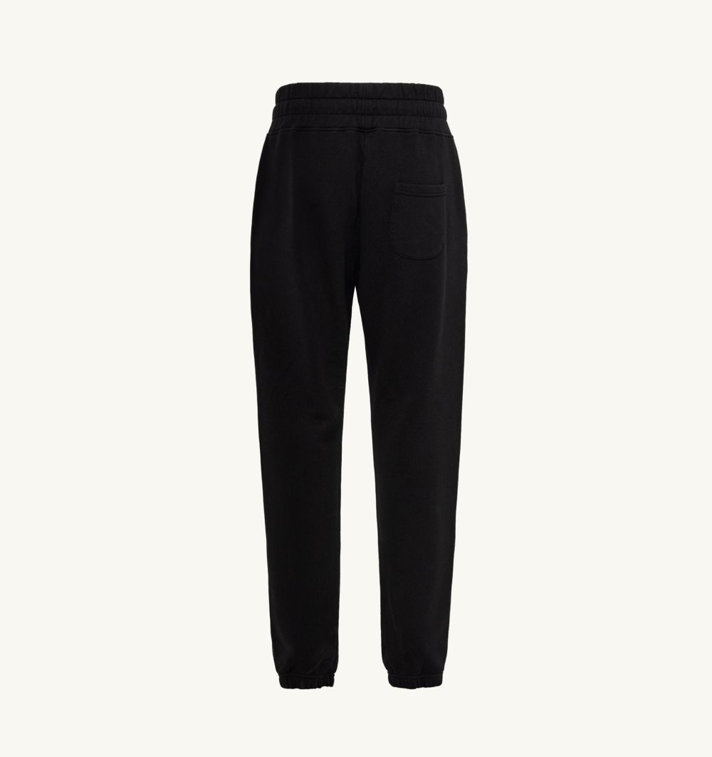 Autry Jogger Pants Cotton Black | 2850-HXEST