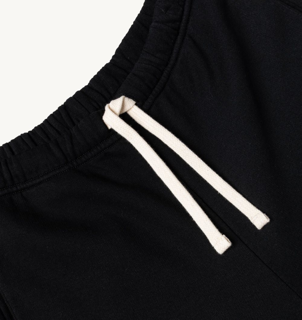 Autry Jogger Pants Cotton Jersey Black | 0564-XAYWJ