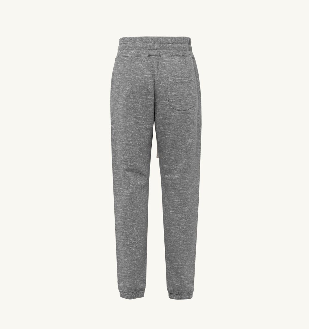 Autry Jogger Pants Melange Cotton Grey | 3512-EHJRA