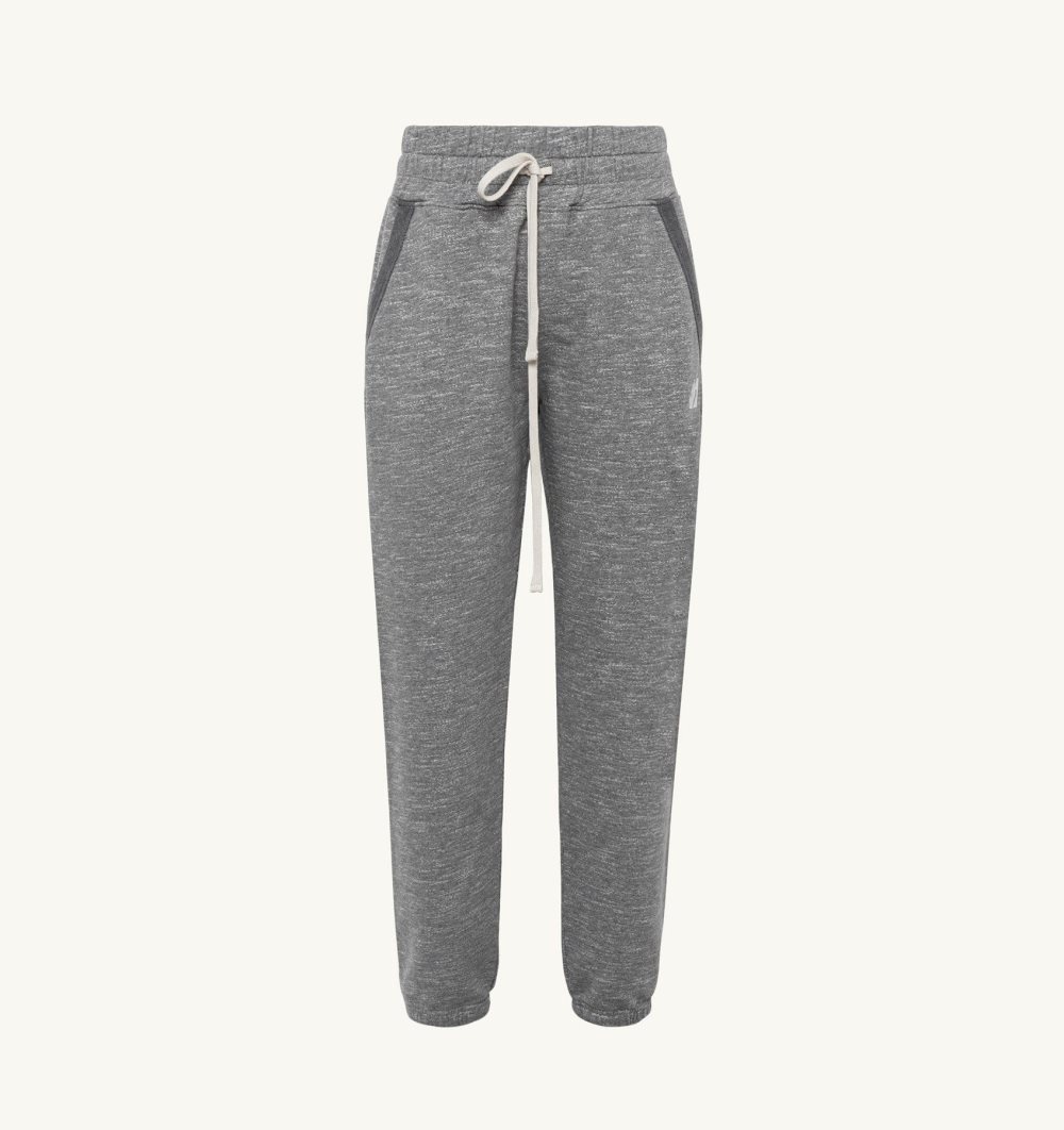 Autry Jogger Pants Melange Cotton Grey | 3512-EHJRA