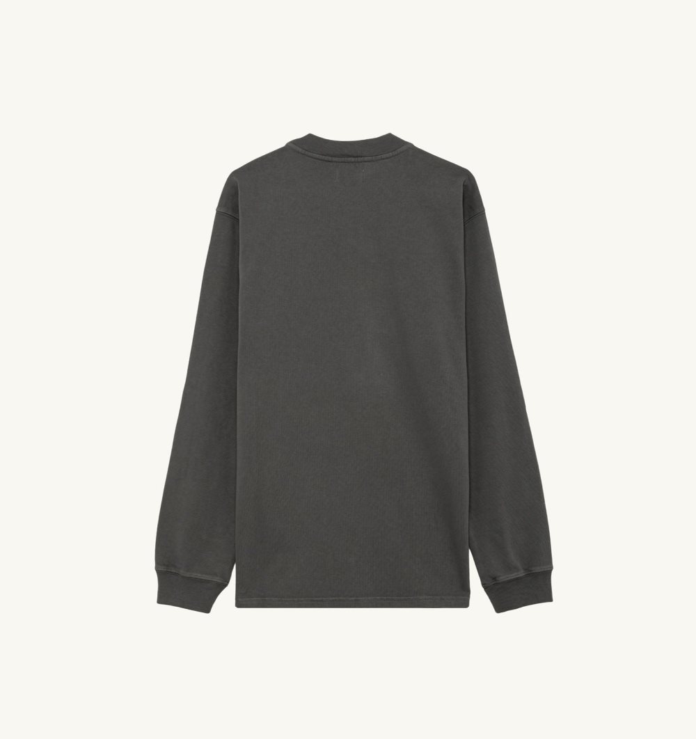 Autry Long-sleeve T-shirt Heavy Cotton Grey | 4267-KQWRU