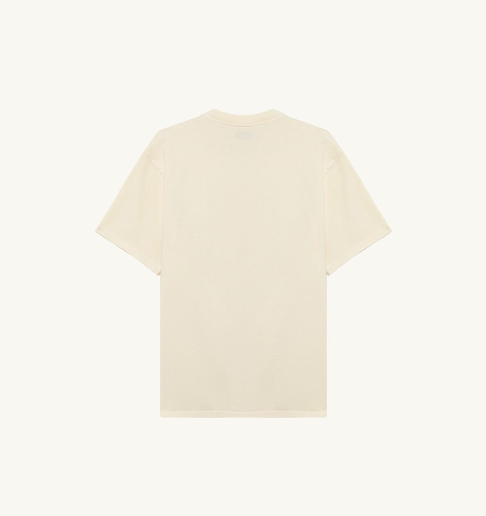 Autry Loose-fit T-shirt Heavy Cotton White | 1940-NMCKU