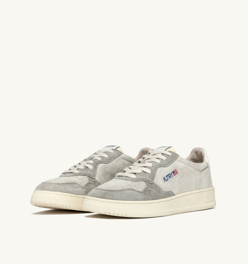 Autry Medalist Low Sneakers Grey / Beige | 0981-TFICH